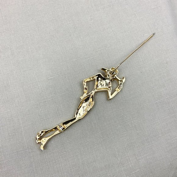 Vintage 1980s Lady Remington Signed AJC Brooch - Picture 10 of 16